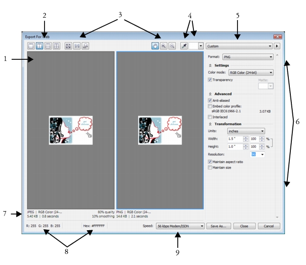 Coreldraw Help Exporting Bitmaps For The Web