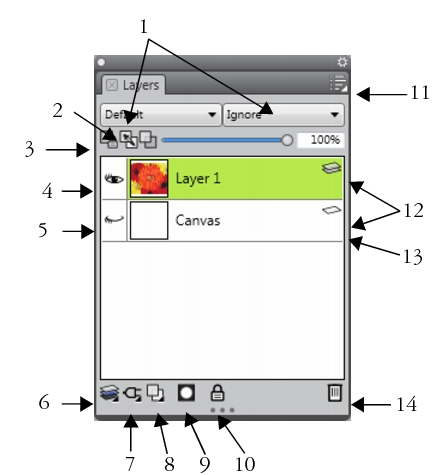 Layers panel