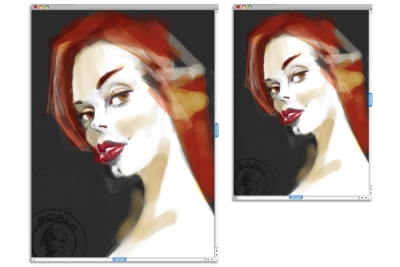 corel painter essentials 5 size up your drawing on canvas