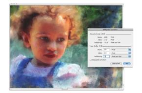Größe der Arbeitsfläche einstellen