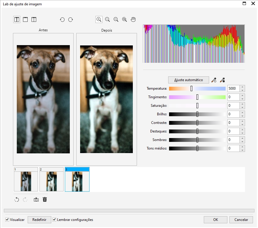 CorelDRAW Ajuda | Lab. de ajuste de imagem