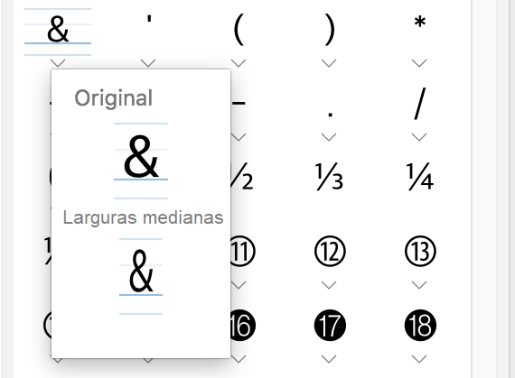 Caracteres especiais s mbolos e glifos Ajuda do CorelDRAW